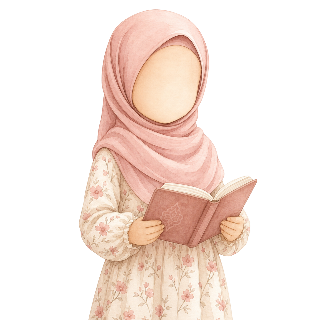 A girl reading a book